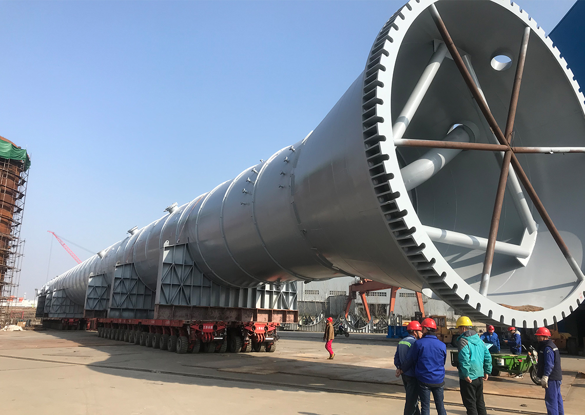 丙烯塔滚装移运项目