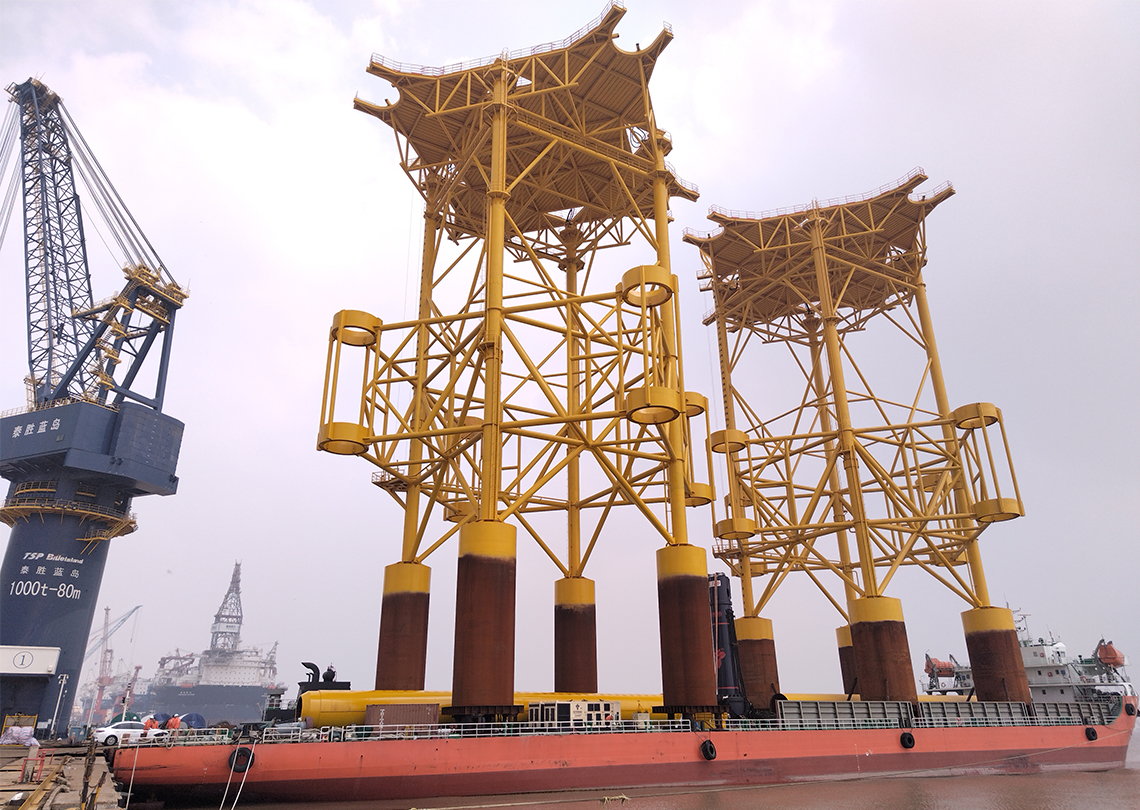 三峡导向架平台滚装移运项目