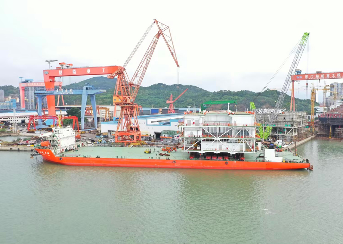 明阳青洲四海上升压站滚装车船一体化运输项目